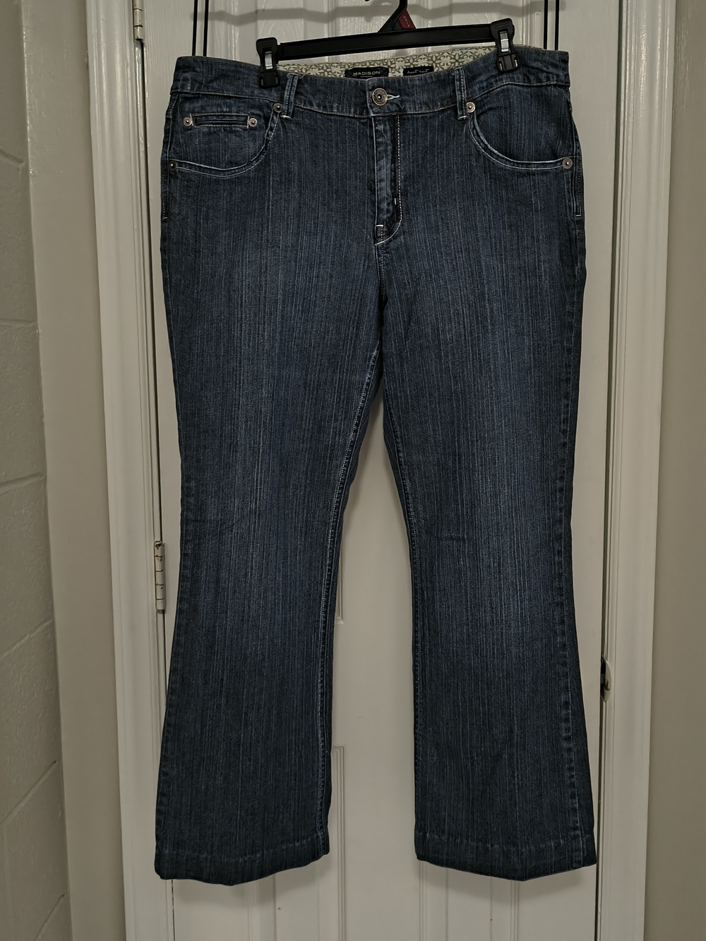 Madison Women's Dark Blue Boot-Cut Jeans
